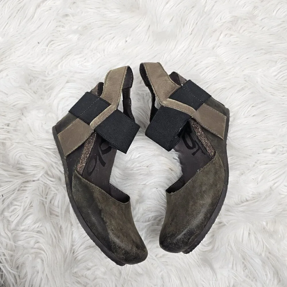 Otbt Rexburg Wedge Pump Women's Size 6 Chocolate Brown Women's